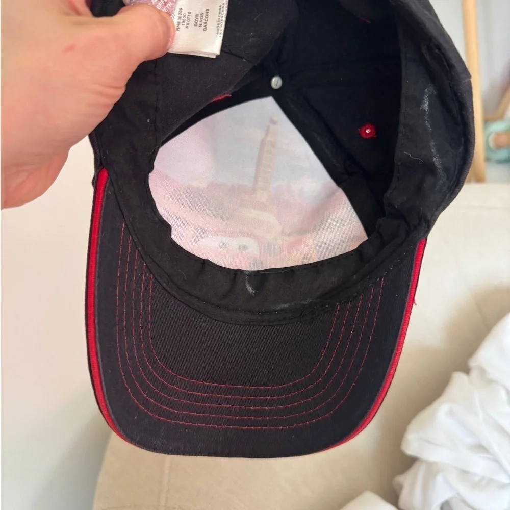 Vintage 2010 Cars Movie Pixar disney lighting mcqueen hat baseball cap boys